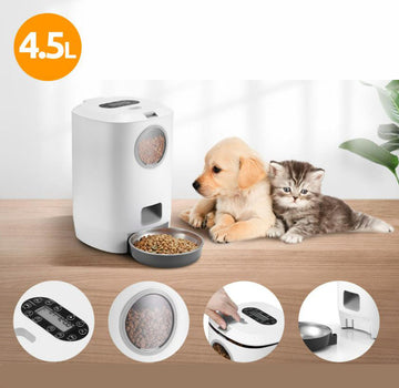 Intelligent timing and quantitative feeder for pets