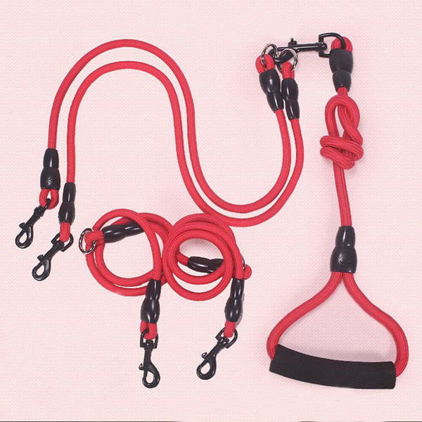 Detachable multi-head traction rope