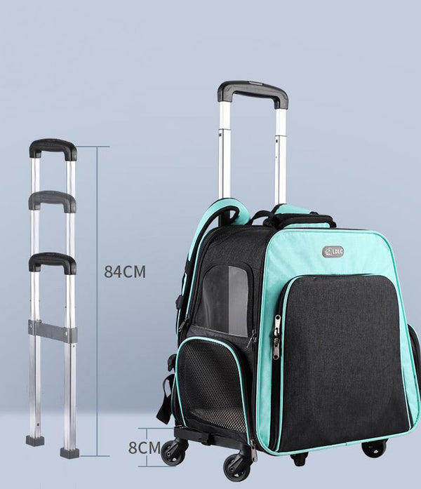 Outing pet backpack portable pet trolley air box