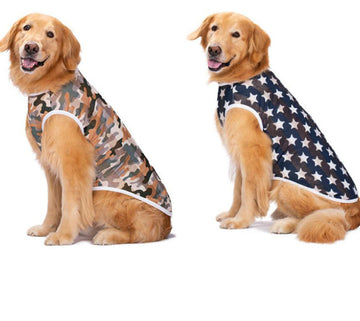 Pet Clothes Thin Golden Retriever Labrador Breathable Vest Dog Sun Protection Clothes