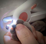 Cat Nail Scissors Grinder Dog Nail Scissors Pet Nail Clippers LED Light Anti-Blood Bit Manicure Supplies