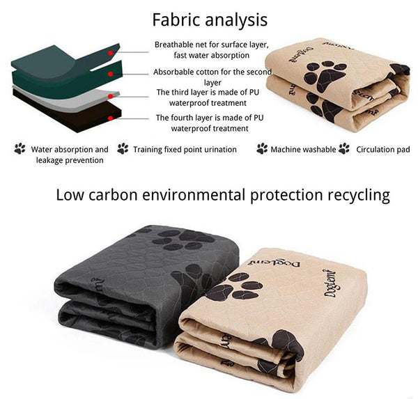 Extra large washable environmental protection pet mat