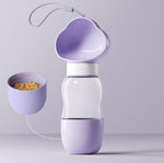 Portable portable cup for dogs and cats to go out for drinking and feeding