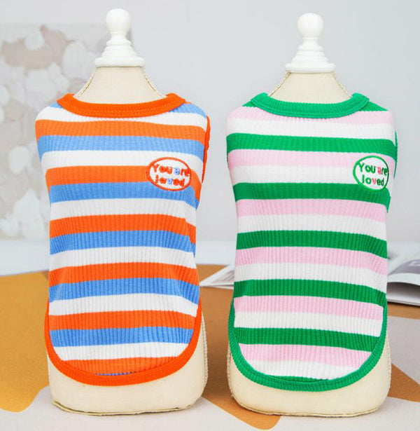 New spring and summer dog clothes cotton vest