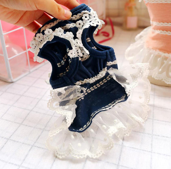 Pet dog cat spring and summer new skirt