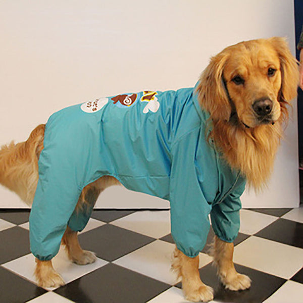 Big dog raincoat hooded