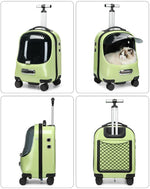 New pet cat bag space capsule pet cat backpack transparent outgoing cat carrying bag cat trolley backpack