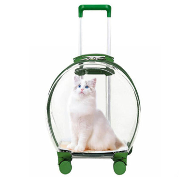 Pet trolley case out portable transparent cat and dog bag multifunctional pet backpack