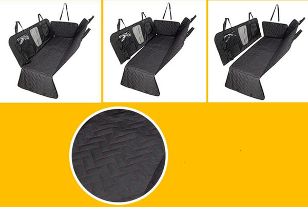 Waterproof pet car mat with removable rear seat pet mat