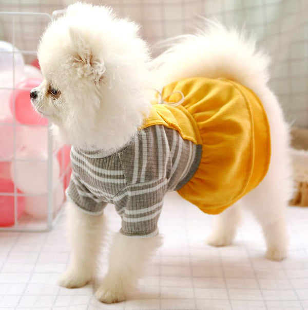 Pet dog cat spring and summer new skirt