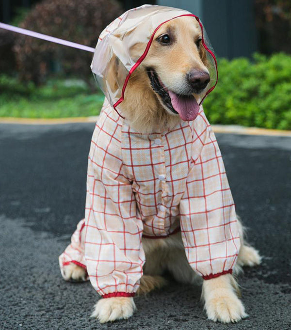 Grand moyen petit Vêtements imperméables pour chien à quatre pattes 