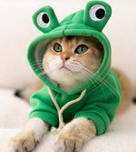 Autumn and winter hooded sweater funny cute cat feet pet clothes