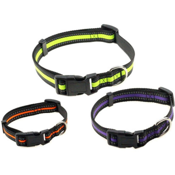 Nylon reflective traction rope collar set