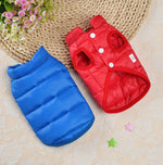 Small dog vest plus velvet thick down cotton vest autumn and winter coat