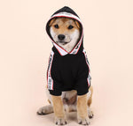 Pet autumn and winter plus velvet thickened two hooded sweater