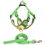 Reflective breathable leash for pet chest harness