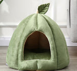 Winter warm closed removable and washable large yurt pumpkin cat litter nest