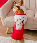 New Year and Festive Two-legged Pet Clothes for Corgi Dachshund Small and Medium-sized Dogs