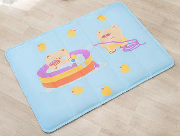 New pet ice pad cartoon printing cat small and medium dog kennel pad