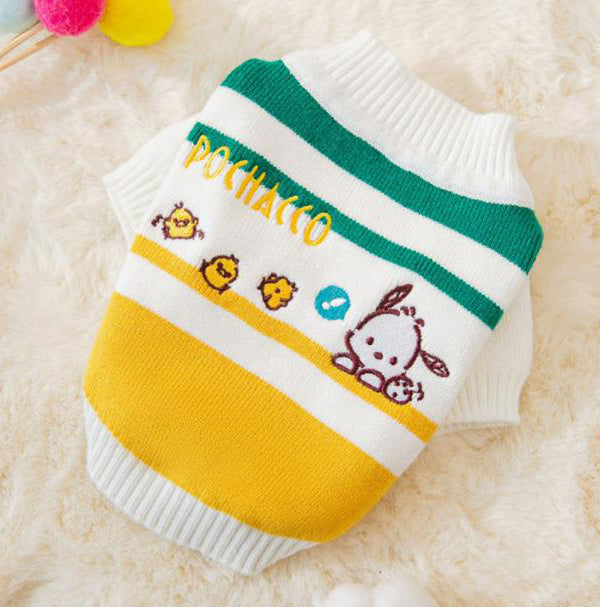 printemps et automne chiot chien chat pull deux pieds vêtements pour animaux de compagnie chemise de fond