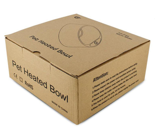 Pet heating bowl