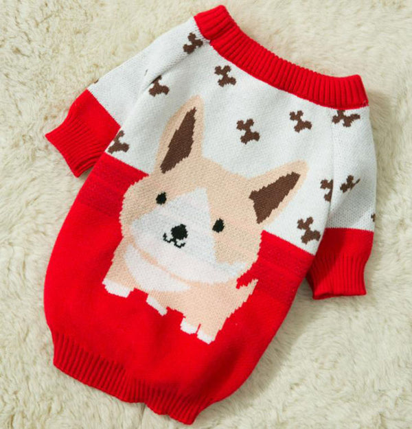 New Year and Festive Two-legged Pet Clothes for Corgi Dachshund Small and Medium-sized Dogs