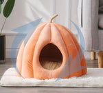 Winter warm closed removable and washable large yurt pumpkin cat litter nest