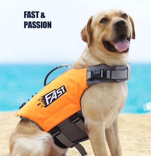 New Reflective Printed Pet Dog Life Jacket Dog Swimming Suit Dog Swimming Supplies Dog Swimwear Vest