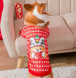 New Year and Festive Two-legged Pet Clothes for Corgi Dachshund Small and Medium-sized Dogs