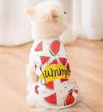 Summer spring and autumn thin vest Teddy Bichon Pomeranian puppy clothes