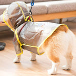 Corgi raincoat protects belly puppies special waterproof clothes