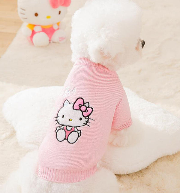 printemps et automne chiot chien chat pull deux pieds vêtements pour animaux de compagnie chemise de fond