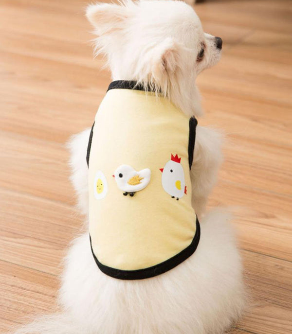 Summer spring and autumn thin vest Teddy Bichon Pomeranian puppy clothes