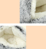 Multi-layer plush with house cat kennel dog kennel autumn and winter warm surrounding sense