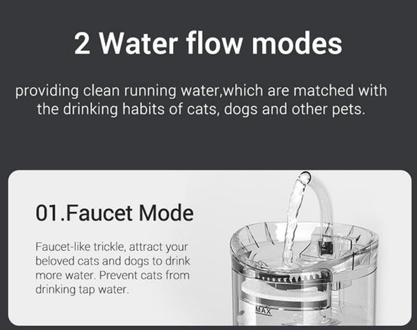 Pet water dispenser automatic circulation filter cat water dispenser smart pet water feeder flowing water kitten