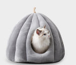 Winter warm closed removable and washable large yurt pumpkin cat litter nest