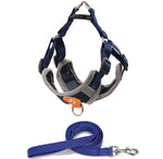 Reflective breathable leash for pet chest harness