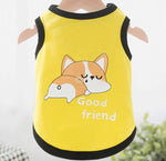 Summer spring and autumn thin vest Teddy Bichon Pomeranian puppy clothes