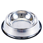 Painted stainless steel pet single bowl