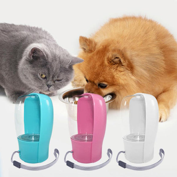 Folding pet water bottle