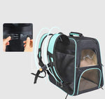 Outing pet backpack portable pet trolley air box