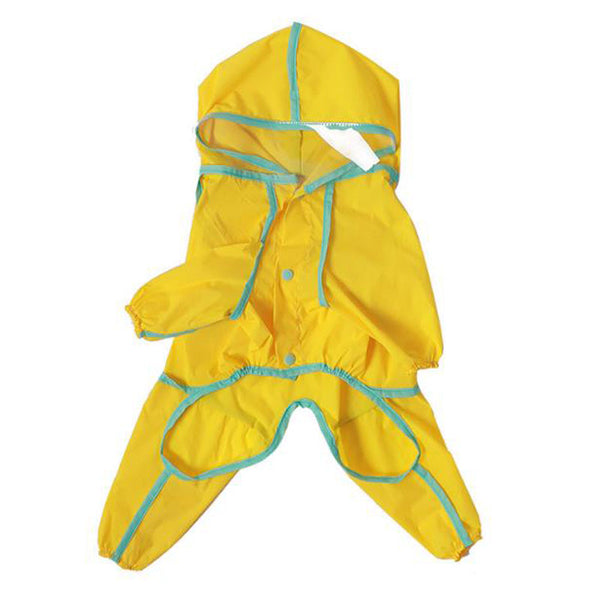 Bull dog teddy bear all-inclusive raincoat rainy dog walking dog small and medium-sized dog four-legged raincoat clothes