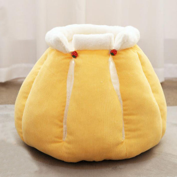 Winter new style plus velvet thick warmth semi-closed pet nest