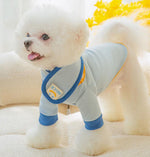 Autumn and winter small and medium-sized dog thin fleece sweater two feet cute wind warm pet dog clothes