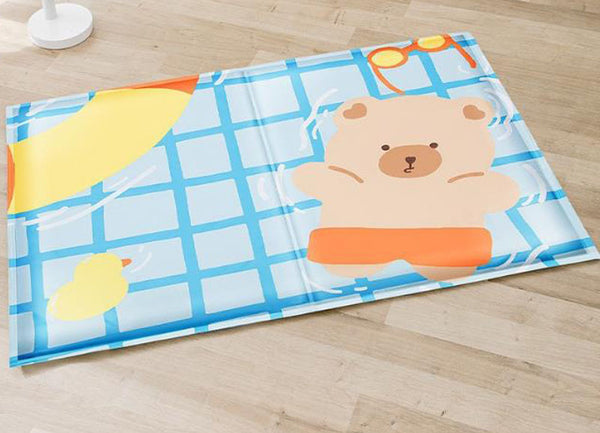 New pet ice pad cartoon printing cat small and medium dog kennel pad