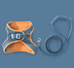 Cat leash vest type chest strap to prevent break free