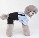 Pet clothing spring and summer new dog clothes couples wear student suits Teddy Bichon Pomeranian clothes