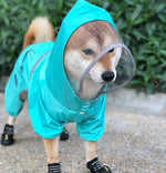 Shiba inu dog raincoat