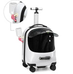 New pet cat bag space capsule pet cat backpack transparent outgoing cat carrying bag cat trolley backpack