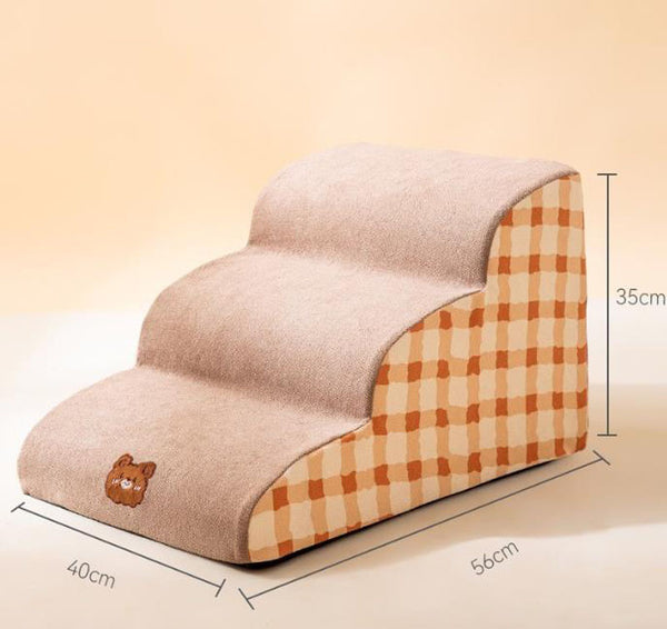 Puppy stairs vacuum pet stairs sponge detachable small and medium-sized dogs on the sofa bed slope steps